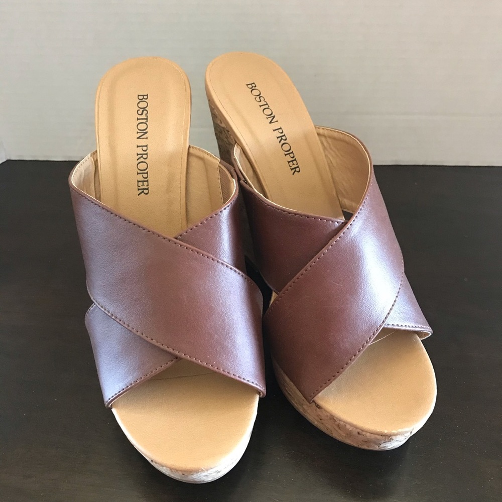 Boston Proper size 9 wedge sandals